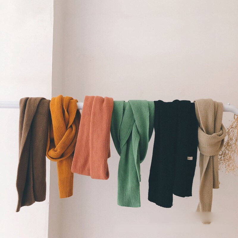 automne nouveauté garçons et filles bonbons couleur écharpe coréenne bébé garçon écharpes
