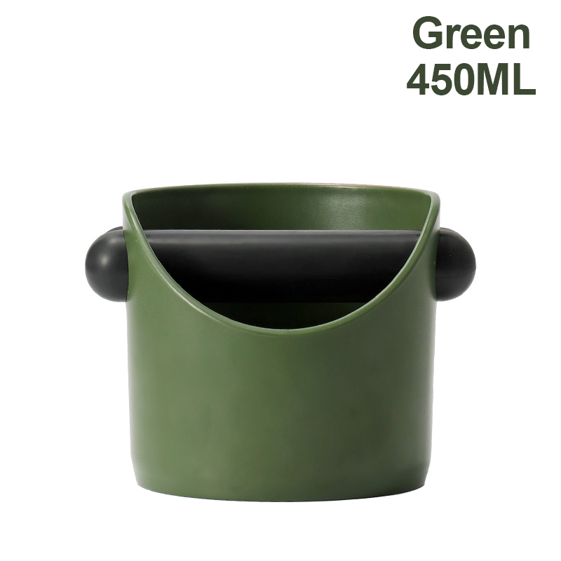 Caja de golpe de café de 800ML/450ML, cubo de basura de café antideslizante, contenedor de posos de Espresso, cubo de basura para café en casa, accesorios de café: Castaño