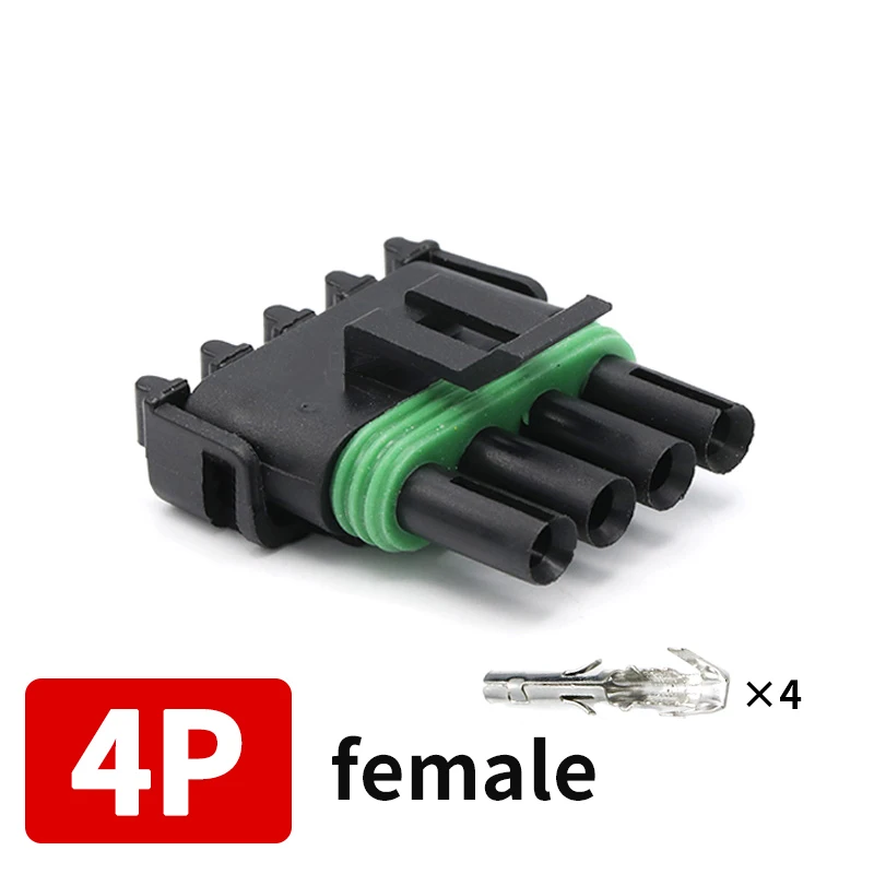 Delphi 2,5 Serie 1/2/3/4/6 Stift Automobil Wasserdichter Steckverbinder Männlich Weiblich Steckdose Anschlusshülle: Lila