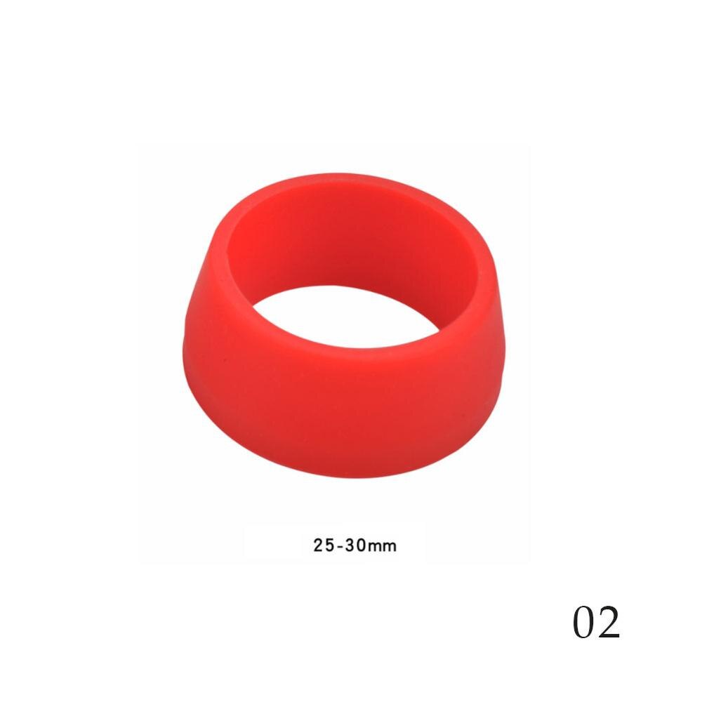 Mountainbike zadelpen rubberen ring stofhoes fiets siliconen waterdichte fiets zadelpenhoes beschermende fietsaccessoires: Rood s