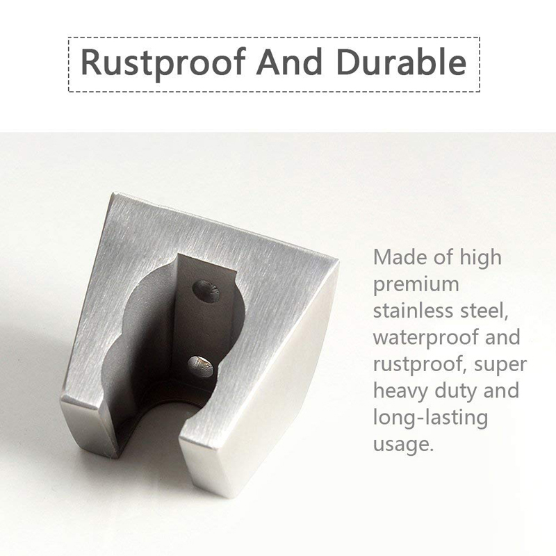 SUS304 stainless steel hand-held shower head bracket fixed base adjustable bathroom shower accessories