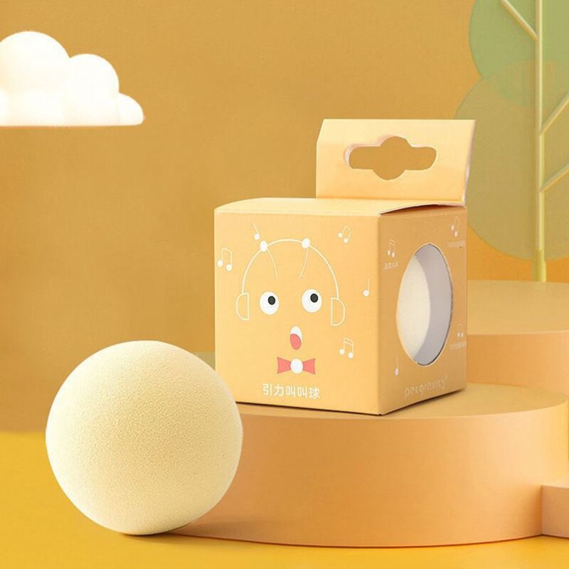 Haustier Ball Katze Spielzeug Neue Clever klingend Spielzeug Interaktive Haustier Spielzeug quietschen Spielzeug Ball Katzenminze Haustier Liefert: Gelb