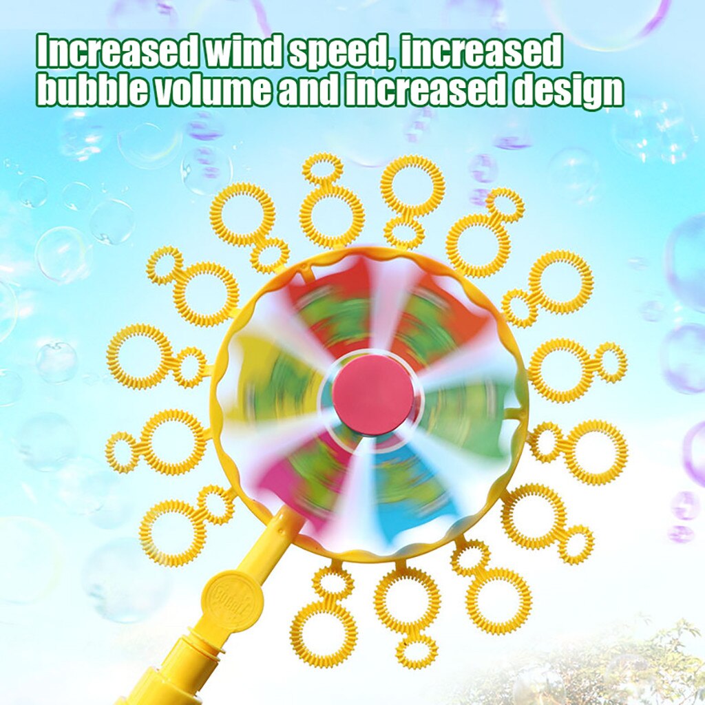 70 Ml Windmolen Bubble Blower Stok Leuk Voor Outdoor Play & Verjaardag Met Vloeibare Bubble Machine Speelgoed Voor Kinderen Water speelgoed Windmil