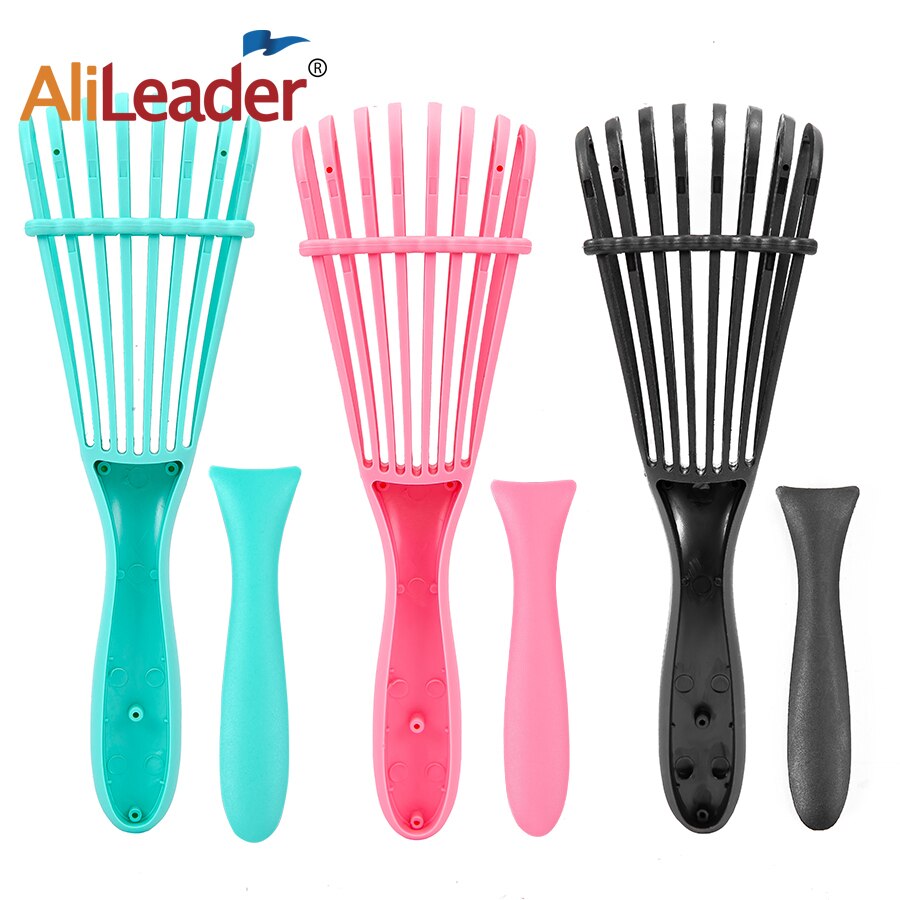 Hair Detangling Brush For Easy Detangler Curly Hair Scalp Massage Hair Comb For Afro Textured Wet Dry Kinky Wavy Hair Women