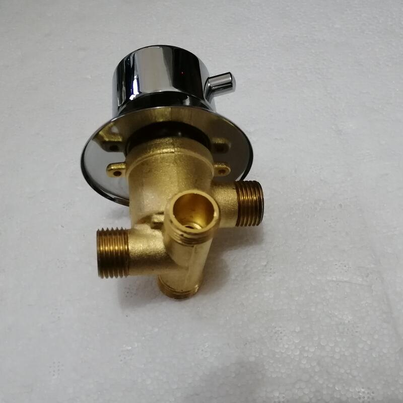 MTTUZK badrandcombinaties 2/3/4/5 Manieren water outlet messing douche tap schroef of intubatie split douchecabine douche mengkranen: 3 ways screw thread