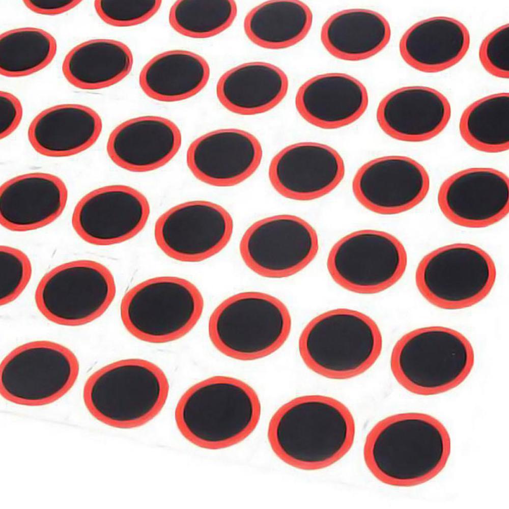48Pcs/Sheet 25 Mm Fiets Band Patch Ronde Fiets Band Band Rubber Patch Stuk Zonder Lijm Fietsen Punctie reparatie Tools