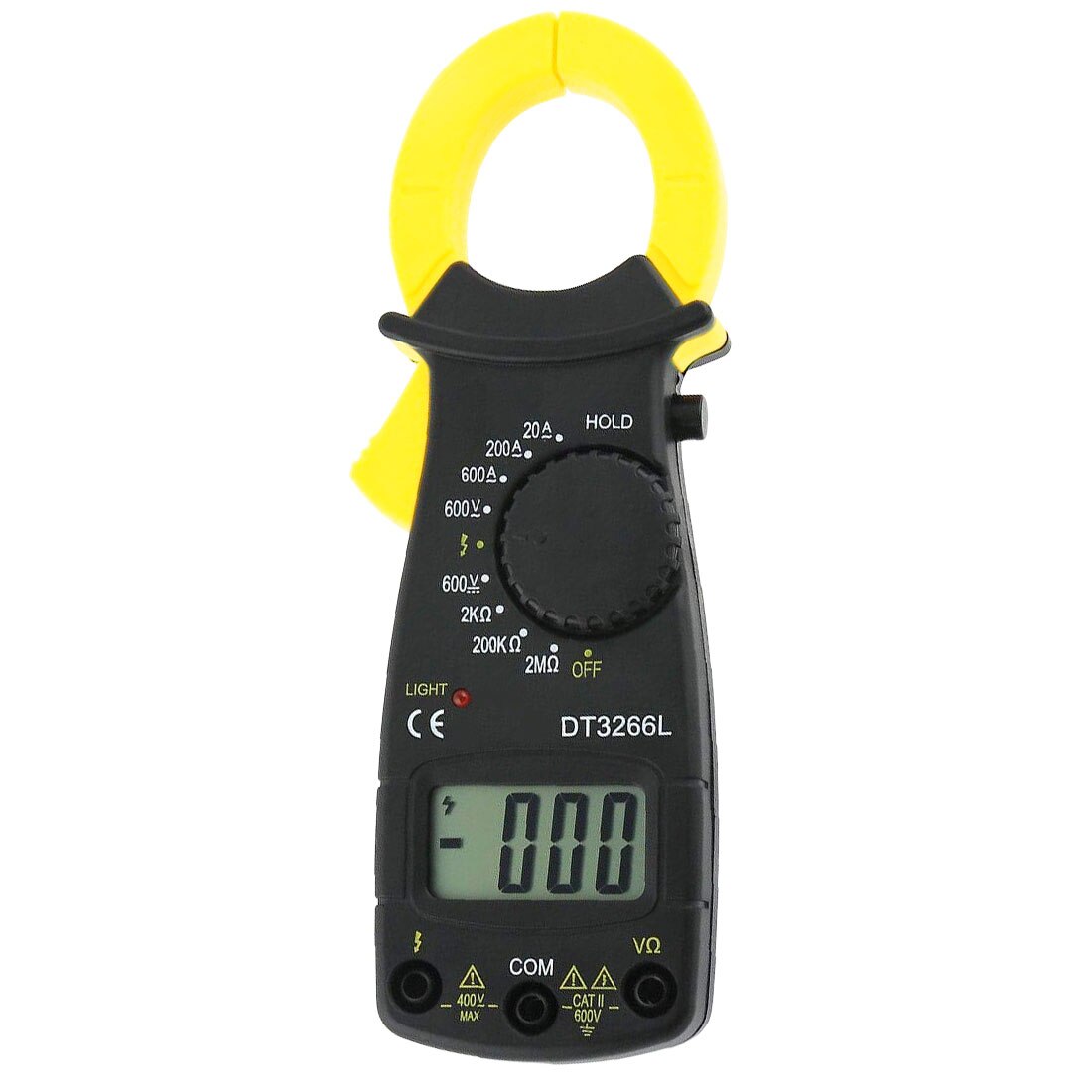 DT3266L clamp meter Digital Clamp Meter Voltmeter Ammeter Ohm Current Voltage Tester 600A AC/DC Hand-held clamp