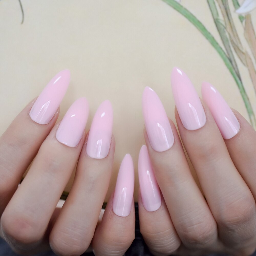 Tapered Coffin Nails Long Size Square Maroon Dark Red Acrylic Artificial False Nails Manicure Tips 24 CT: L5104