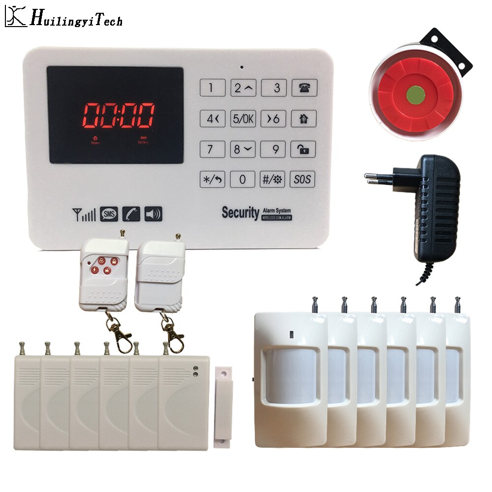 433 Mhz GSM Alarm System Wireless Home Einbrecher Alarm Sicherheit Alarm Home DIY Kit Motion Detektor Tür Open Sensor Sicherheit hause