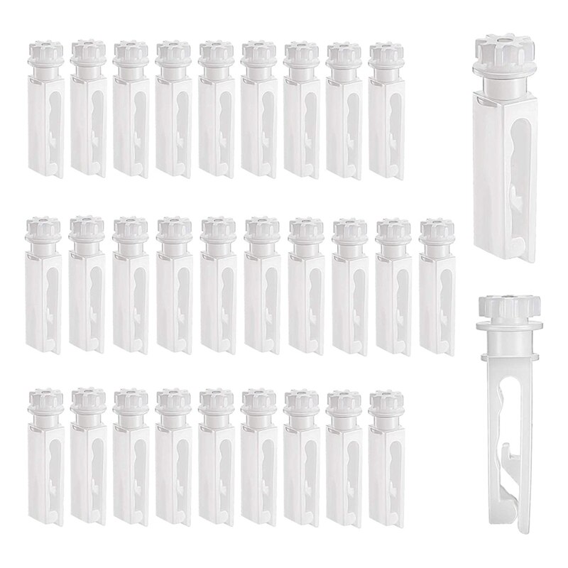 30Pcs Vertical Blind Stem Replacement White Stems For Vertical Window Blind Vertical Blind Carrier Stem: Default Title