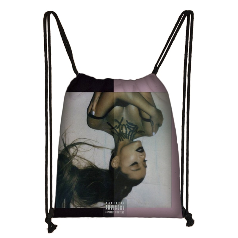 Ariana Grande 3D Drawstring Bag Printing Backpack Daily Casual Boys Girls knapsack Drawstring Bags: 009