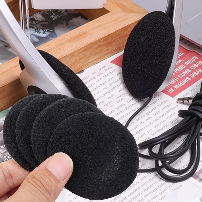 Coussinets d'oreille en mousse épaisse pour écouteurs, housse de coussin de remplacement en éponge, étui pour écouteurs 35mm 40mm 50mm 55mm 60mm, manchon de protection