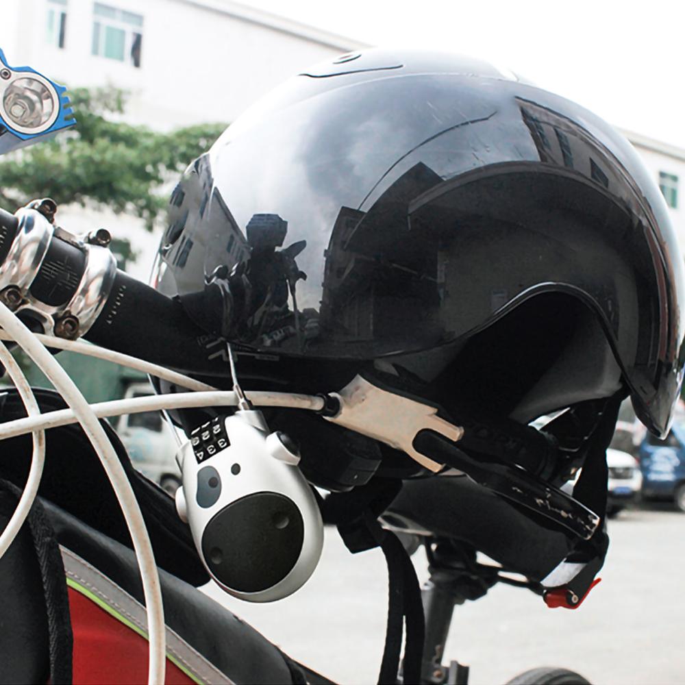 Mini Mechanical Password Padlock Suitcase Luggage Cabinet Door Metal Code Lock Retractable Bike Motorbike Helmet Lock L3