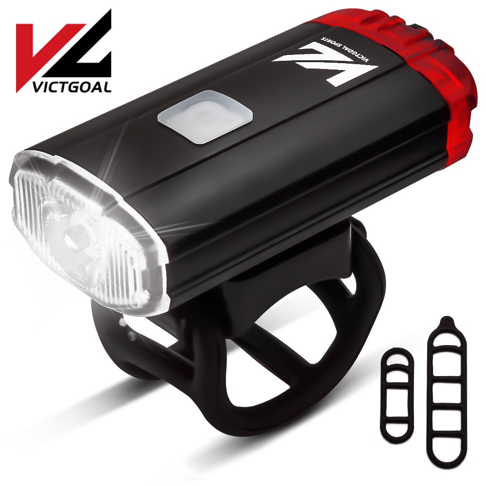 Victgoal Bike Voor Helm & Handlerbar Waterdichte Mtb Fietsen Voor Achter Zaklamp Voor Fiets Licht Usb Oplaadbare Lamp