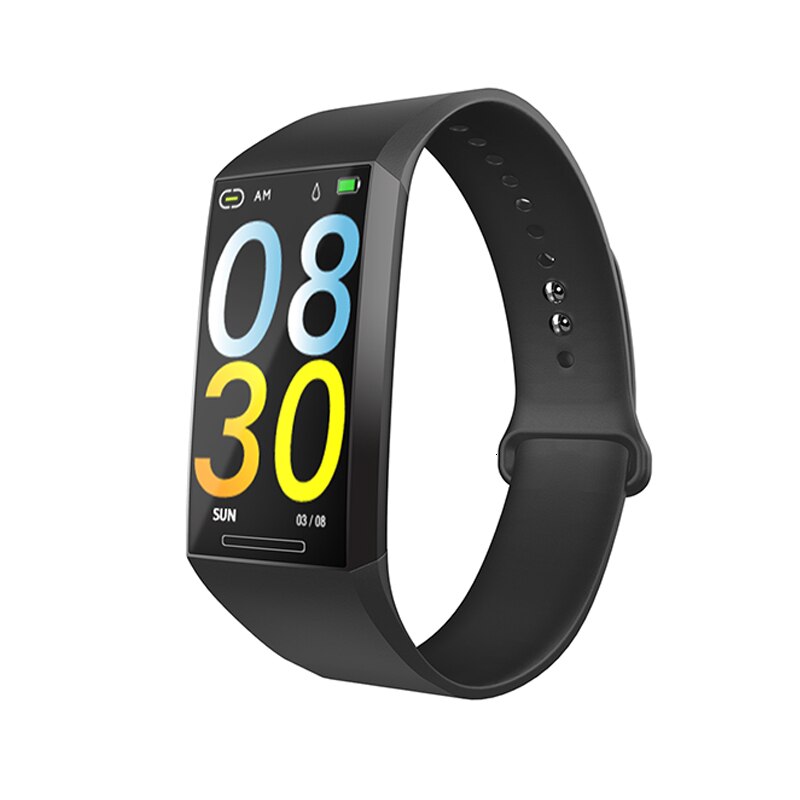 Onemix smart watch smart armbånd vandtæt præcis skridttælling sport skridttæller trådløs bluetooth link fitness: Sort