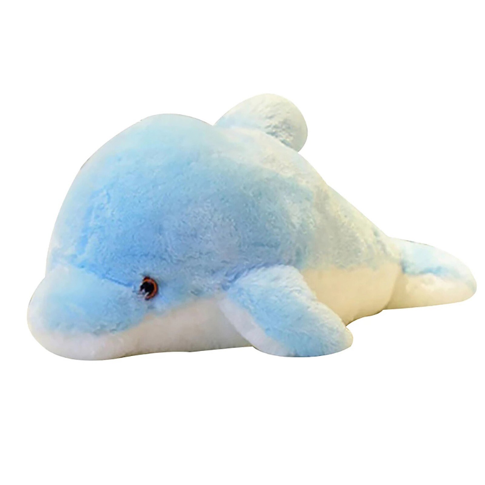 32Cm Leuke Creatieve Lichtgevende Knuffel Dolfijn Pop Glowing Led Licht Dier Speelgoed Kleurrijke Pop Kussen Kinderen mooie