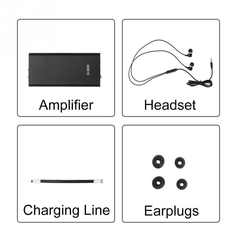 Pocket Sound Amplifier Adjustable Volume Ear Care Tools MP3 for Deaf Elderly