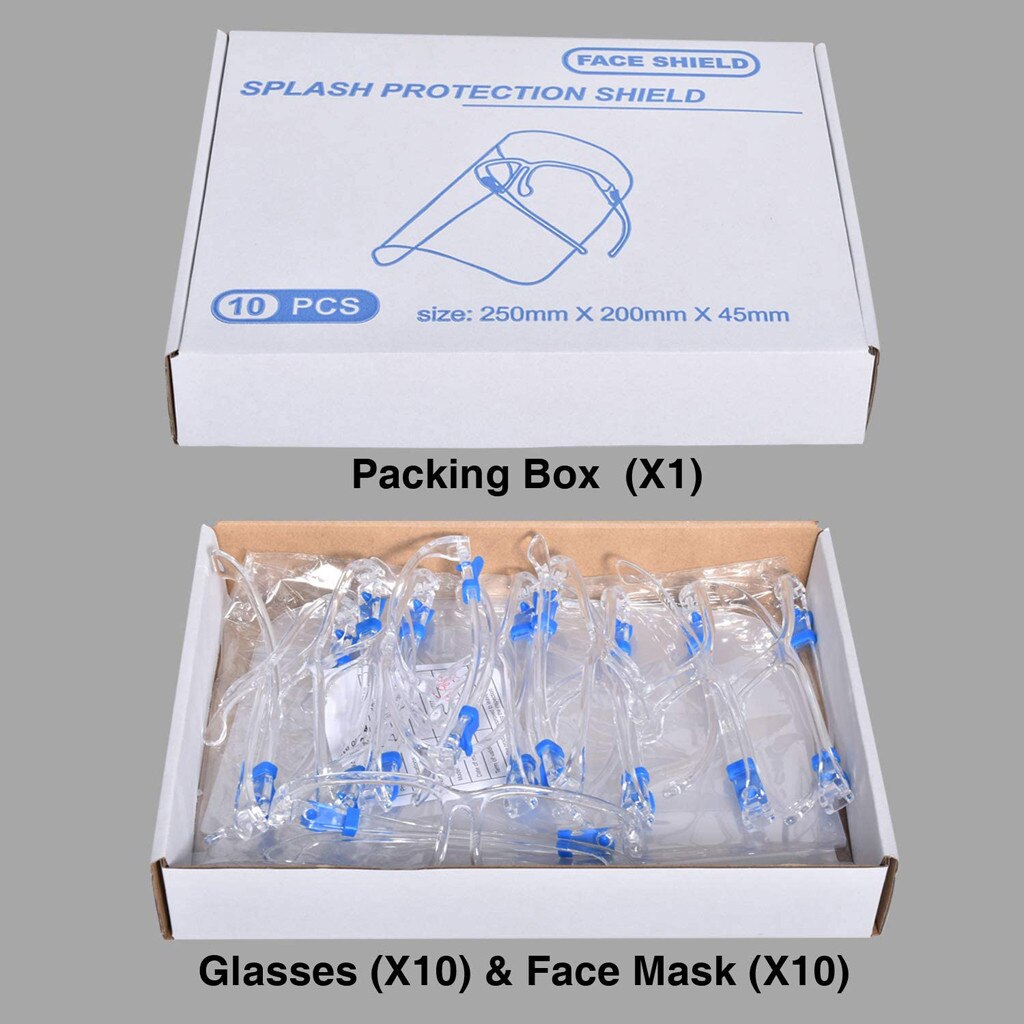 Transparent Protective Face Mask Kitchen Anti-fog Anti-oil Protect Eyes Clear Face Cover Oil-proof Transparent Mask