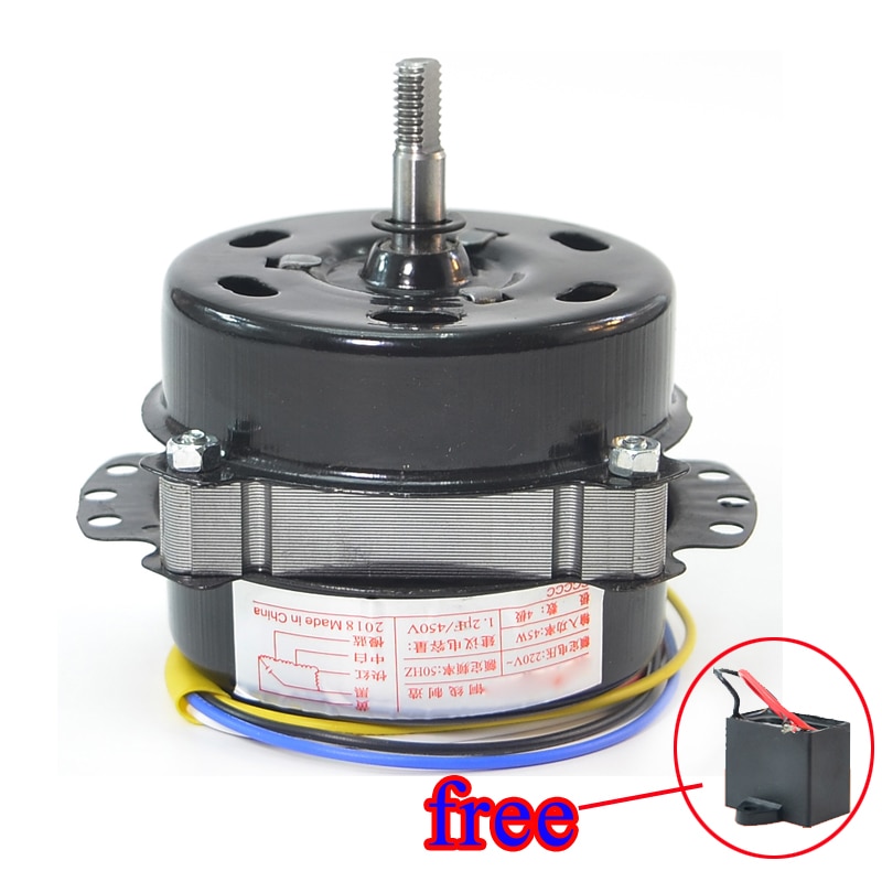 AC220V 45W Copper wire motor with capacitance for 250mm 300mm fan