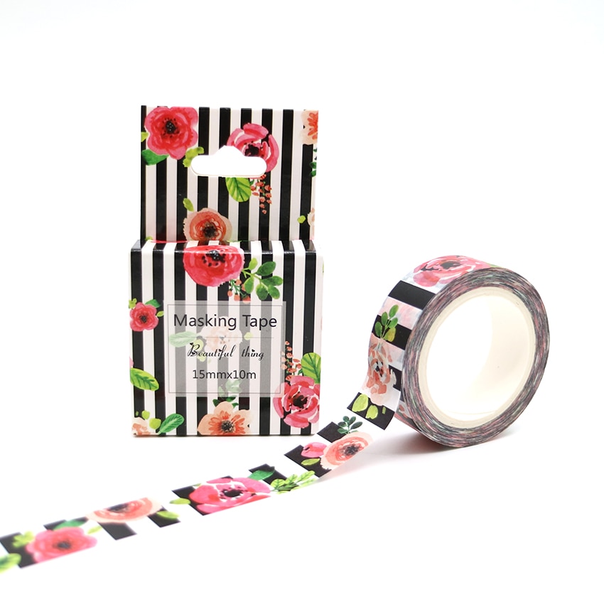 Dizdkizd Washi-Stickerbuch Nature – Mit Blumen-Motiven Für Scrapbooking, Basteln Und Tagebuch, Wiederverwendbar