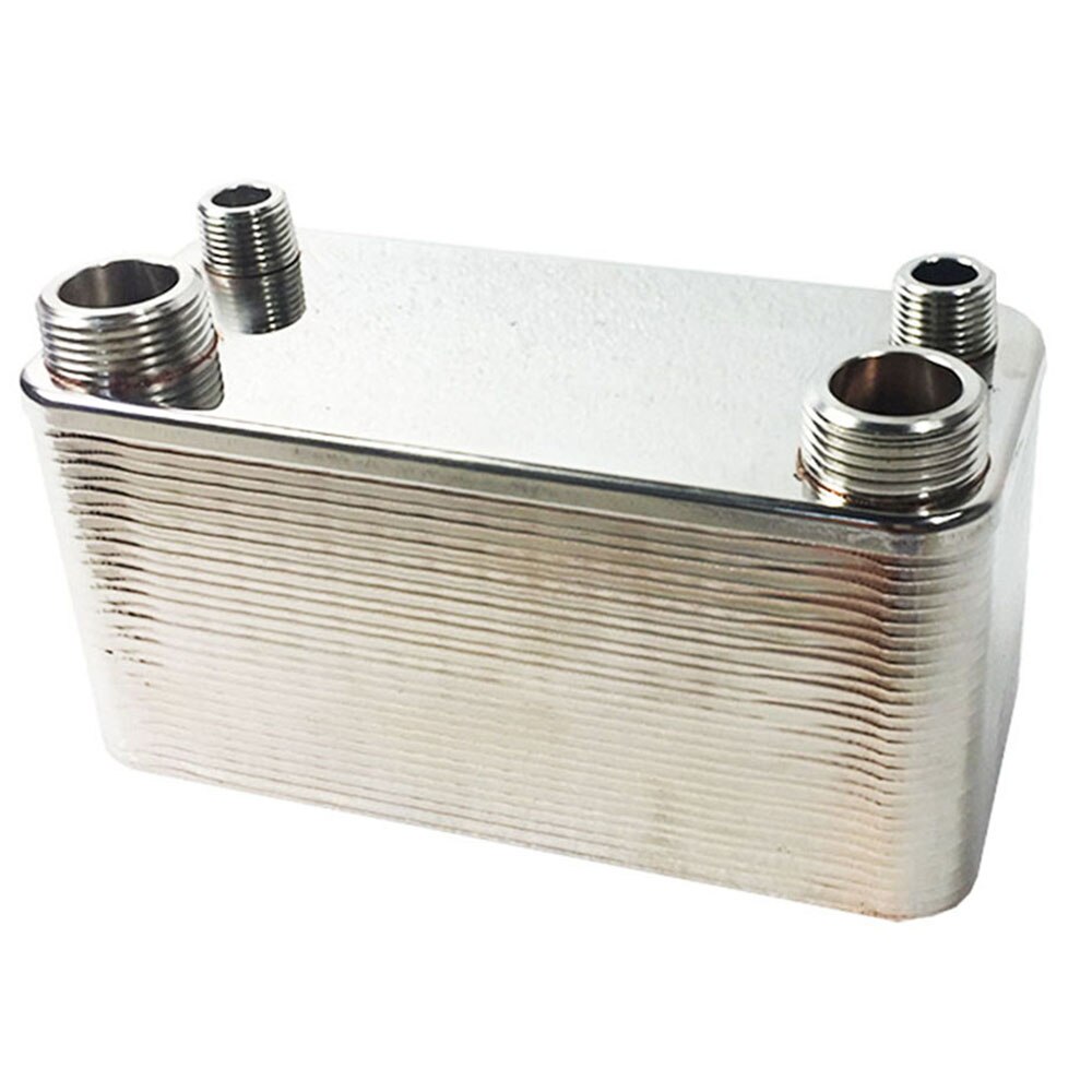 30 Plates Wort Chiller Plate GH 1/2"NPT Ports Heat Exchanger 304 Staineless Steel