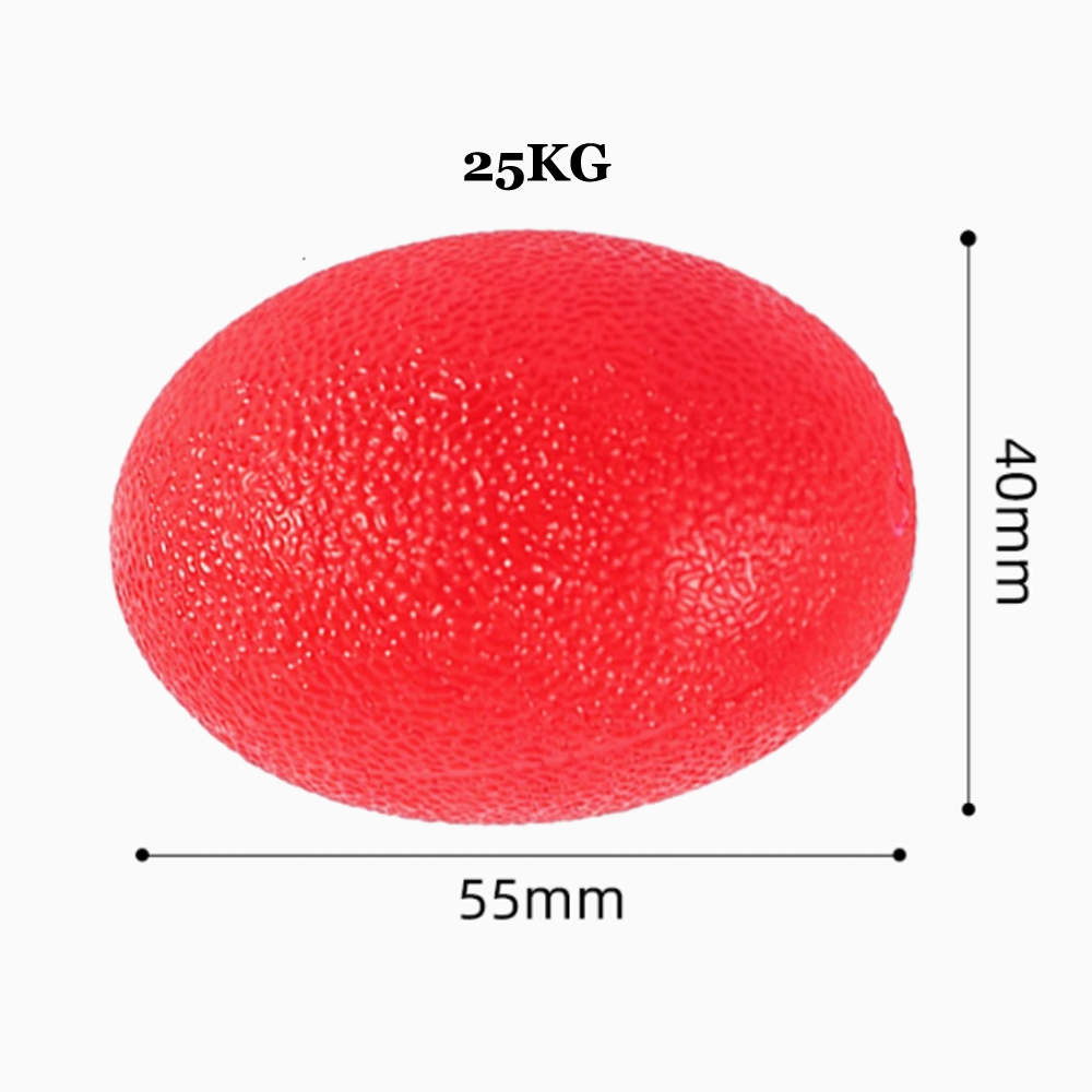 Silikon håndgrep ball egg treningsstudio Fitness finger tung mosjonist styrke muskelgjenoppretting griper trener stressavlastende klemme: Grå