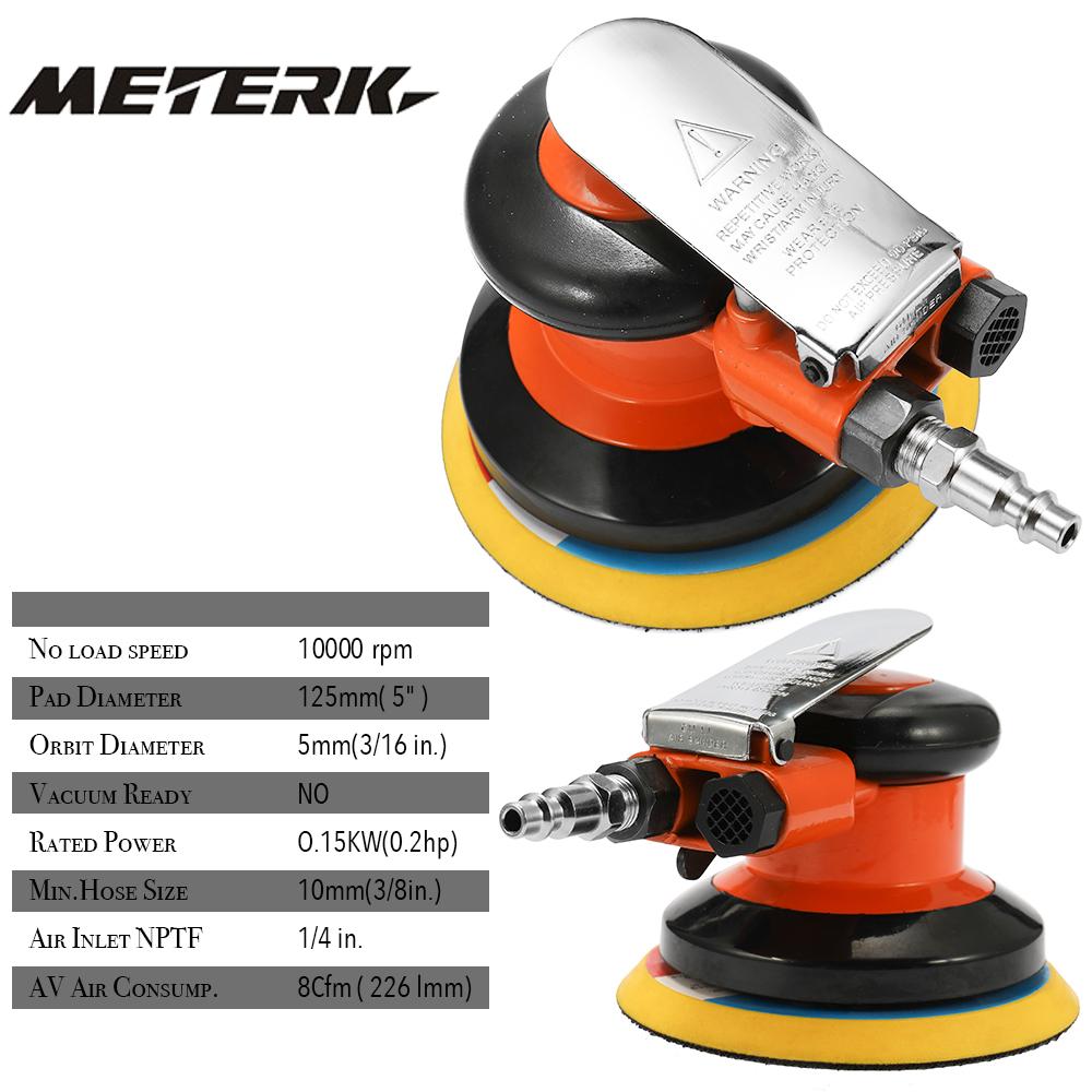5 tum 10000 rpm pneumatisk luftslipmaskin billackvårdsverktyg polermaskin elektrisk träbearbetningsslipmaskin polermaskin