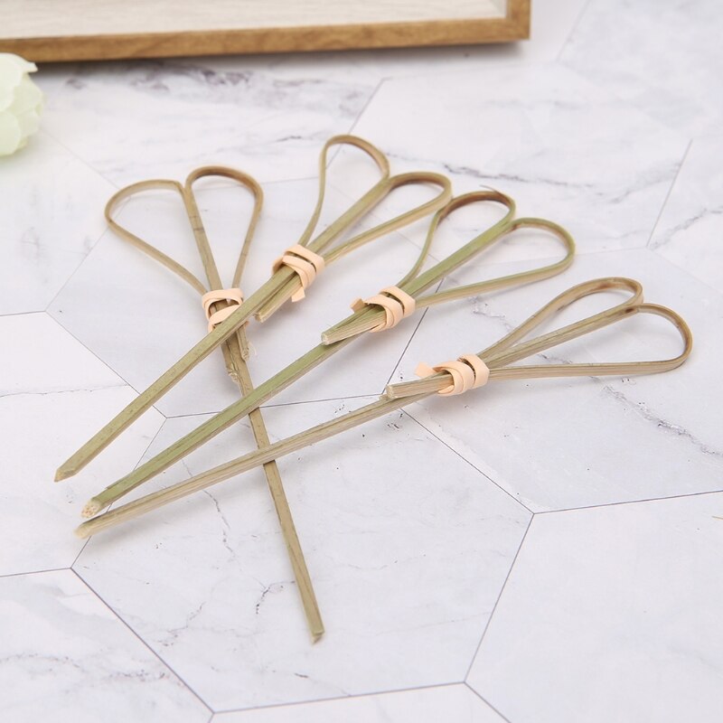 50 szt. Jednorazowe bambusowe wykałaczki koktajlowe wykałaczki imprezowa, koktajlowa kreatywna