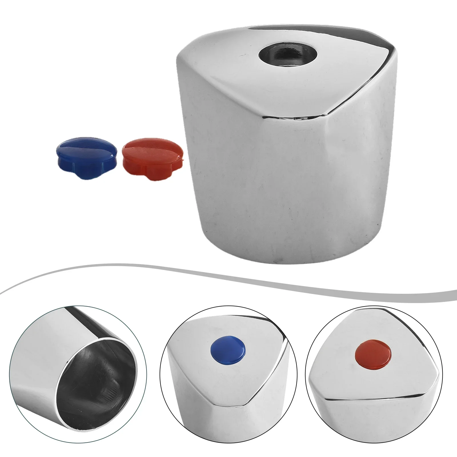 Accessoires Badkameronderdelen Hendel Gootsteenonderdelen Draaigreep Kraangrepen Koud Warm Rood Zilver Veelzijdig gebruik