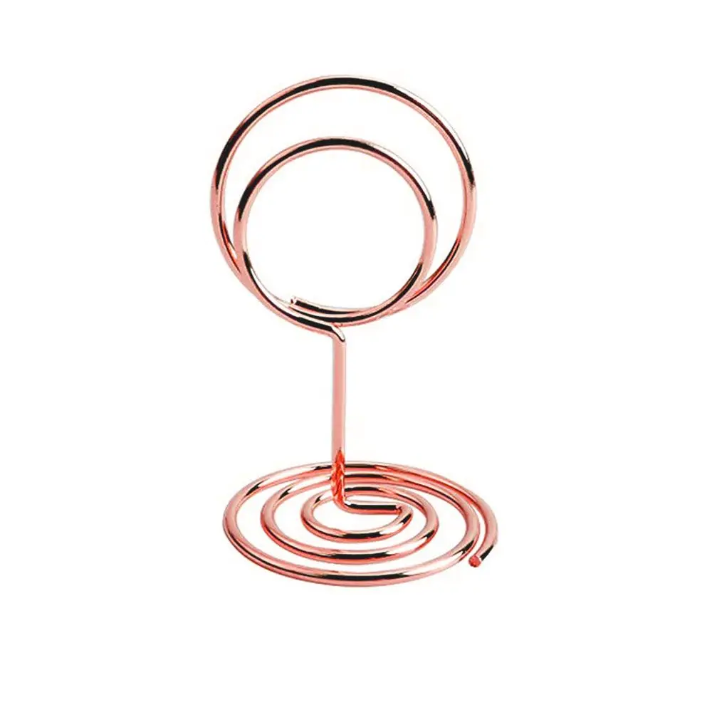 Metalen Kaarthouder Bruiloft Feest Desktop Decoratie Plaats Kaarthouder Hartvorm Fotoclip Tafel Nummer Standhouder: Bordeaux