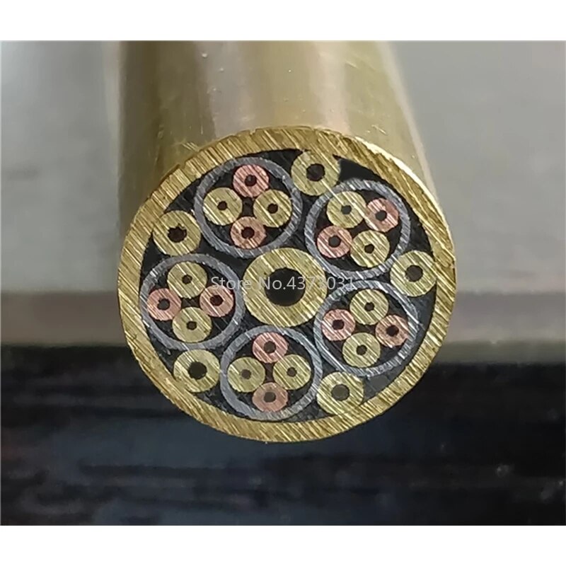 Rivets en mosaïque pour manche de couteau, 8mm, 17 types de , Style exquis, longueur 90mm: Design 826