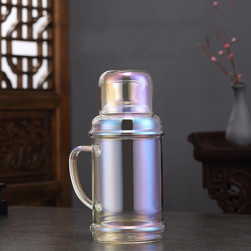 retro glasscold wasserkocher Bunte transparent große-kapazität Wärme-beständig glas wasserkocher Kann beheizt werden Haushalt täglichen bedarfs