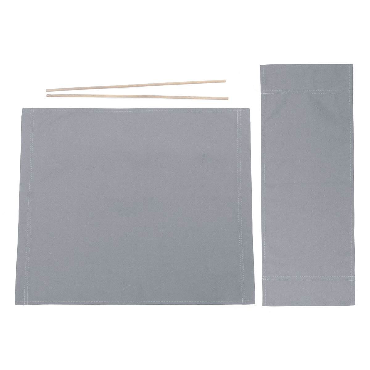 Housse de protection de dossier de siège en toile pour chaise de réalisateur décontractée, 4 couleurs, kit de remplacement pour extérieur, jardin, maison, tissu: Gris
