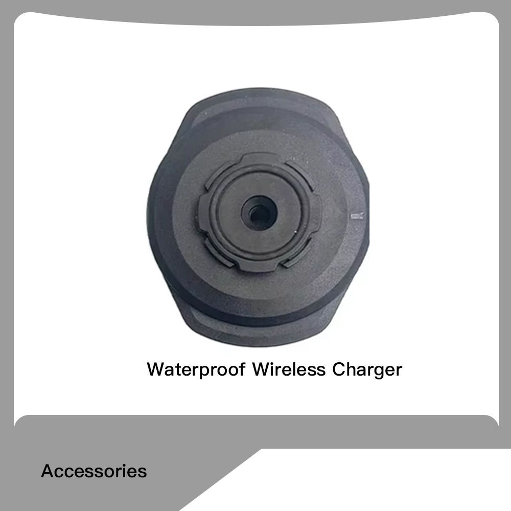 Motorcycle Handlebar Clamp Stem Fork Mount PRO Holder Phone Mount Vibration Dampener MAG Universal Adaptors Wireless Charger: Navy Blue