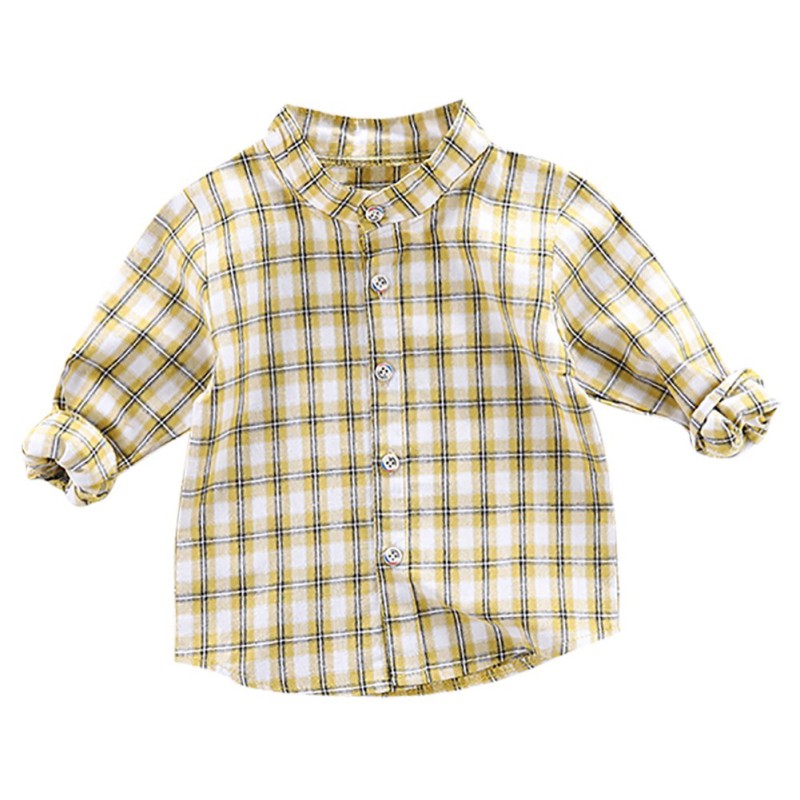 Katoen Jongen Shirts Baby Jongens Lange Mouwen Plaid Print Shirts Kids Tops Tees Shirts Casual Blouse