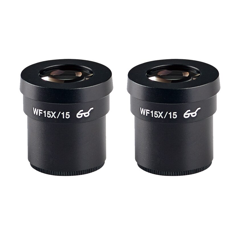 2 uds microscopio estéreo-ocular W10X/20 W15X/15 WF20X/10 WF25X/10 WF30X/9 con copas oculares de caucho guardia