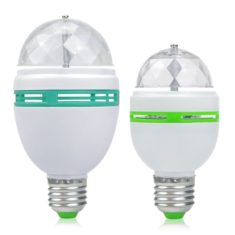 3w 6w e27 rgb ledet lampe pære magisk farge projektor automatisk roterende scene lys  ac85-265v 220v 110v til fest bar ktv diskotek