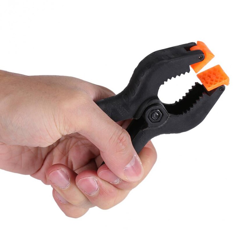 10 st träbearbetningsklämmor fjäderklämma a-form plast träklämmor hårdvara träbearbetningsverktyg 4 tum