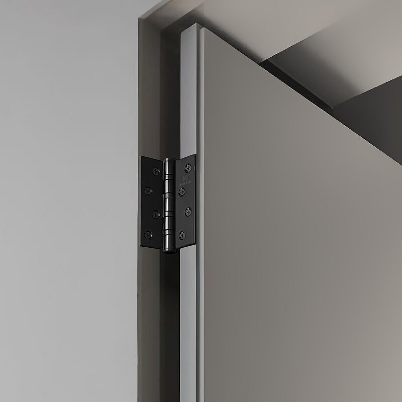 Un par/4 pulgadas/bisagra negra de acero inoxidable para puerta bisagras planas de rodamiento mudo de