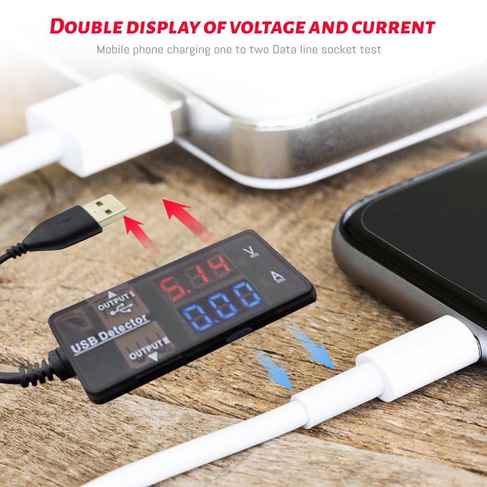Dual USB Computer Current And Voltage Tester Mobile Phone Current Tester Mobile Power Charger Voltage Tester USB Tester