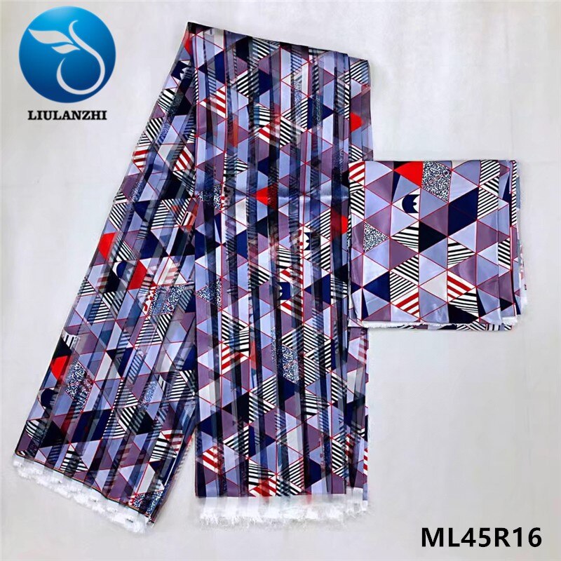 LIULANZHI-ruban africain pour couture de robe, à cire anakra, organza, 4 mètres 2 mètres, ruban africain pour couture de robe, ML45R01-21: ML45R16