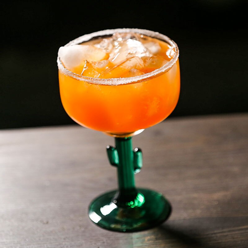 Gobelet à Cocktail en verre pour Cocktail, avec Cactus du mexique