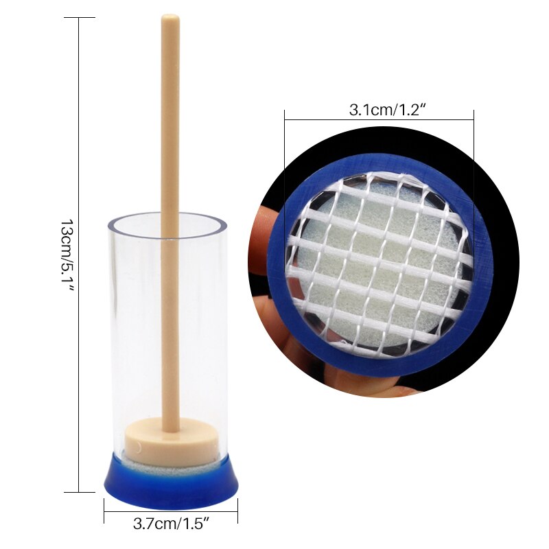 1 pz Ape regina marcatore bottiglia Ape marchio gabbia plastica una mano marcatura ricevitore con stantuffo peluche giardino apicoltura forniture: giallo