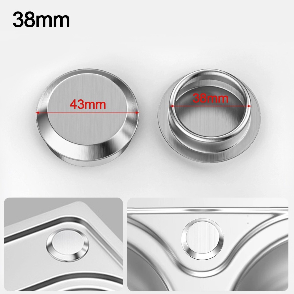 Tapón de fregadero de acero inoxidable, cubierta de orificio para grifo, tapón de agua, sello de drenaje de cocina, lavabo antifugas, accesorios de fácil uso para lavandería: Verde