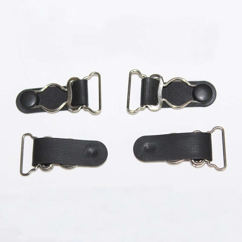 Porte-jarretelles à Clip en métal, 12 pièces/lot, 20mm, 0.8 pouces, accessoires de vêtement, boucle amovible, bas, clips en métal noir + PP