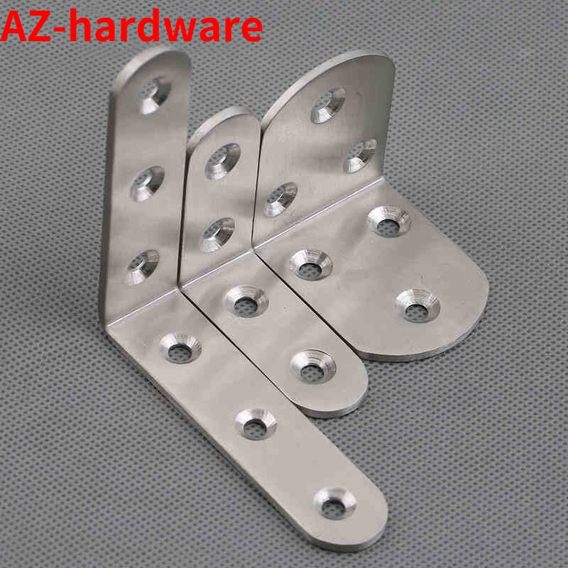 Stainless steel angle code 90 degree right angle code L-shaped angle code connector thickened angle code L-shaped bracket 5PCS