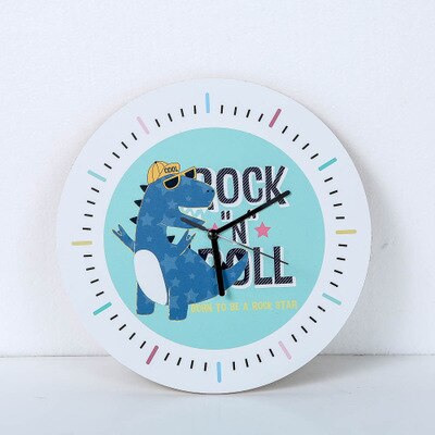 Modern Unicorn Wall Clock Sticker Mute Digital 3D Wall Clock Living Room Children'S Room Cartoon Decoration: 10