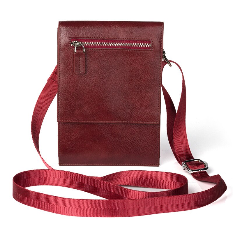 CHEZVOUS 6.4 polegada Malote Do Telefone Móvel para o iphone Samsung Huawei Xiaomi Smartphones Homens Mulheres Saco de Ombro Pequena Bolsa de Viagem: Vermelho