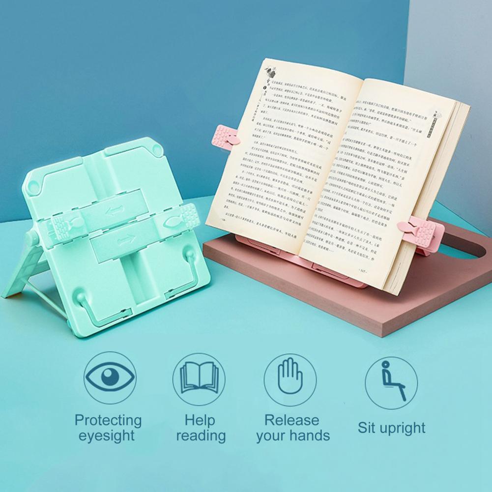 Portable support de livre rétractable support de Livre livre Support De Lecture Support Serre-livres Bureau Maison Lecture Bibliothèque boekenstandaard