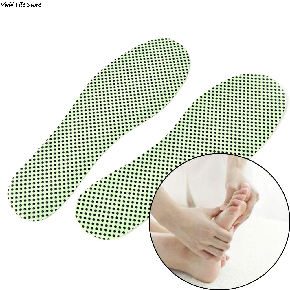 Warm Reflexology Insole Self-heating Insoless Winter Soles For Footwear Natural Tourmaline Heated Self-heating Insoles 1Pair